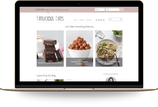 Digartis Portfolio Project - Katlicious Bites WordPress blog